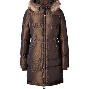 Parajumpers LIGHT Long Bear Down Coat Fur hood NWT